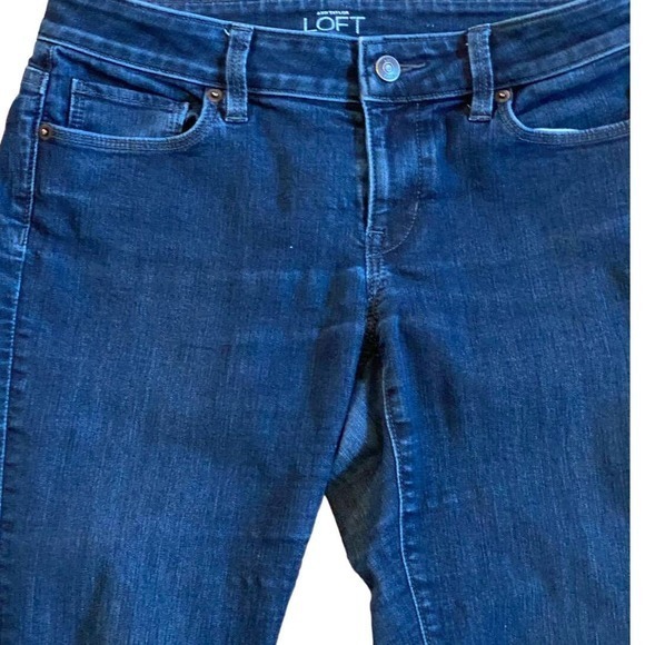 Ann Taylor Loft Blue Jeans Curvy Skinny Stretch Pants Size 27/4 EUC‎ - Picture 4 of 10